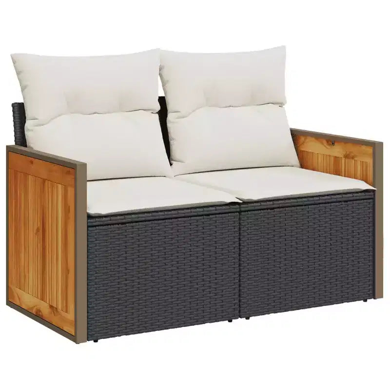 vidaXL Salon de jardin avec coussins en plusieurs coloris et au design moderne
