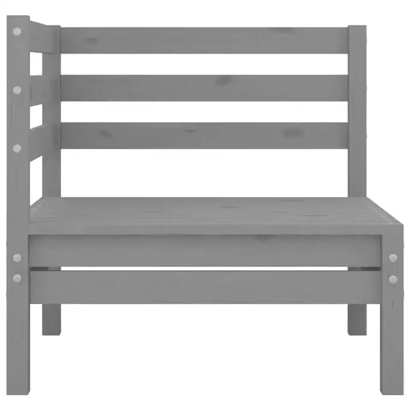 vidaXL Ensemble de jardin modulable en pin massif gris