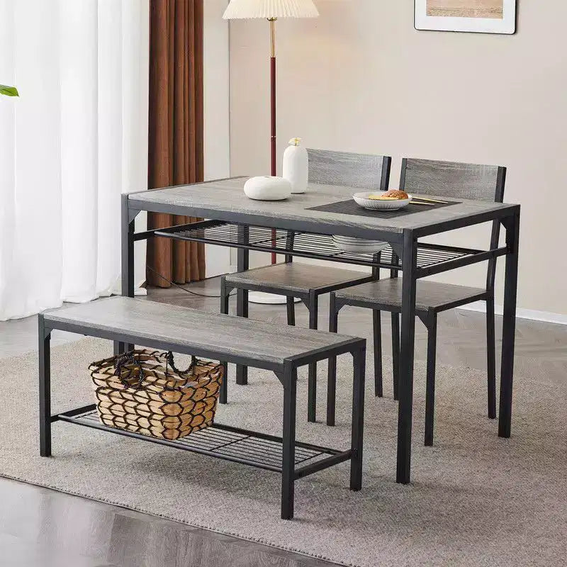 Bryleah 4 - Ensemble de salle à manger à quatre pieds pour quatre personnes