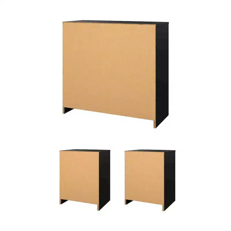 Tvilum, Ensemble chambre 3 pièces Portland - Commode et lot de 2 tables de chevet