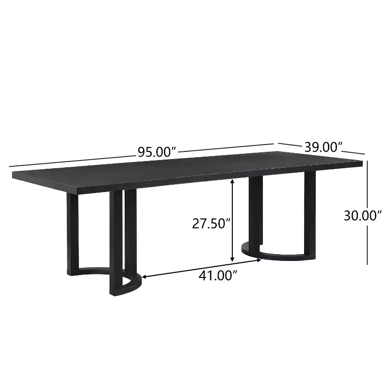 Christopher Knight Home Harish Ensemble de salle à manger moderne 7 pièces en bois d'hévéa rembourré en lin avec table rectangulaire