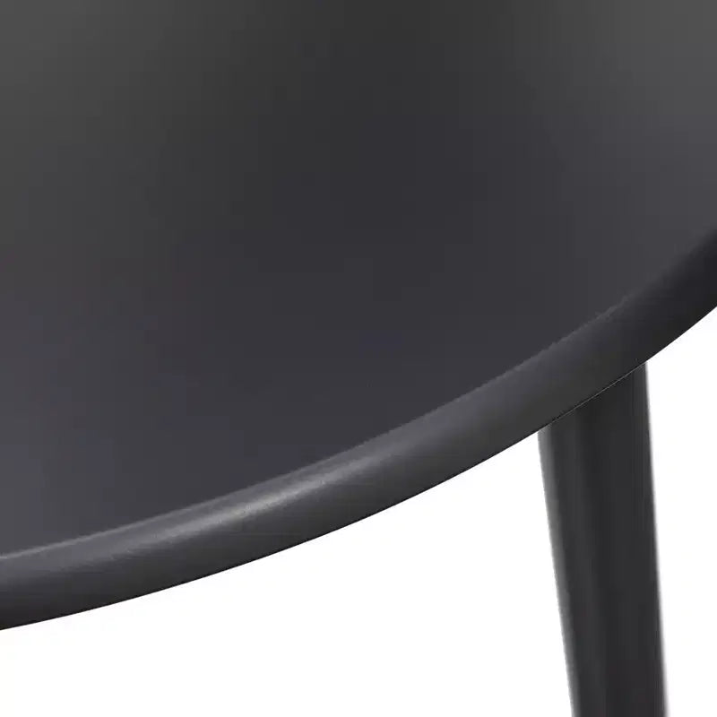 Buylateral Ensemble de salle à manger rond Florence Farmhouse 3 pièces 42 po avec chaises en bois massif Noir