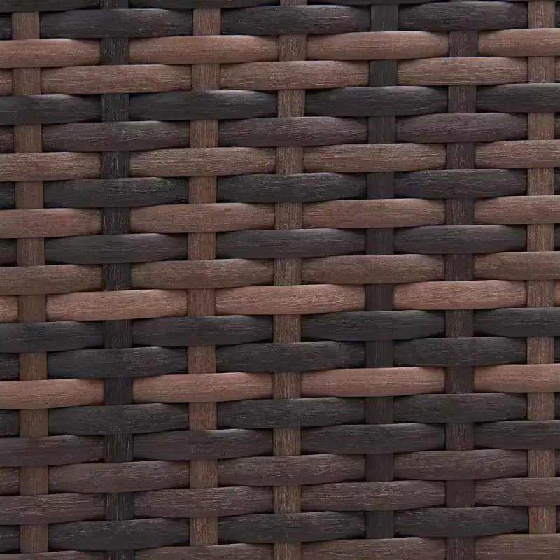 Ensemble de salon de jardin 3 pièces en osier avec coussins – EDYO LIVING