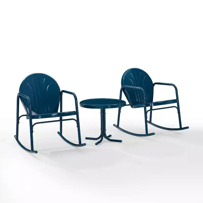 Ensemble de 3 chaises à bascule de jardin Crosley Griffith