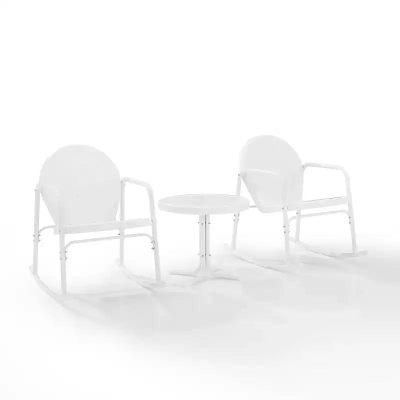 Ensemble de 3 chaises à bascule de jardin Crosley Griffith