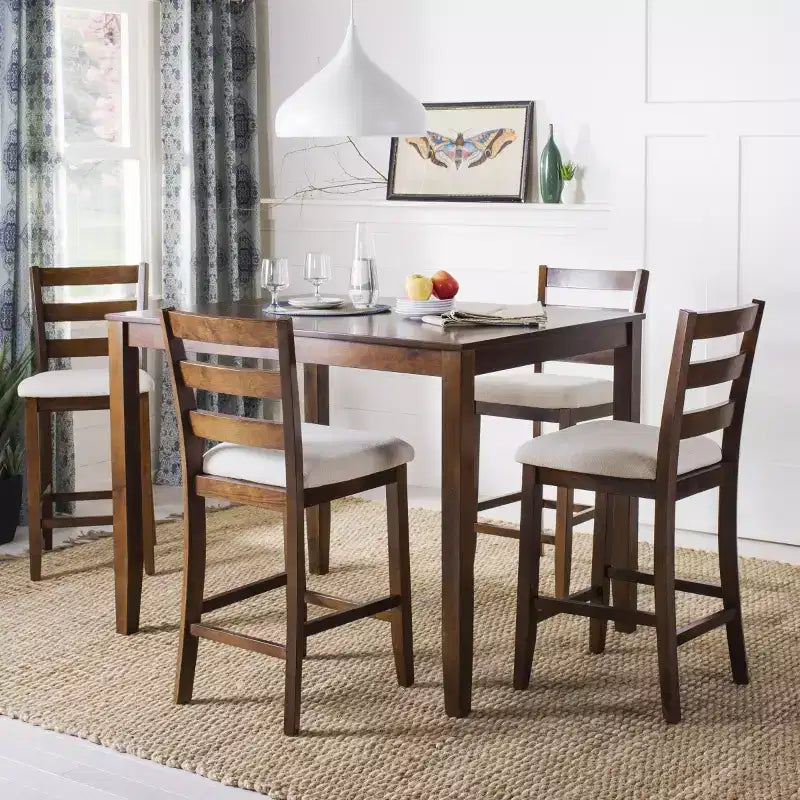 Ensemble de bar 5 pièces Melvin - DNS9200A - Marron/Beige - Safavieh