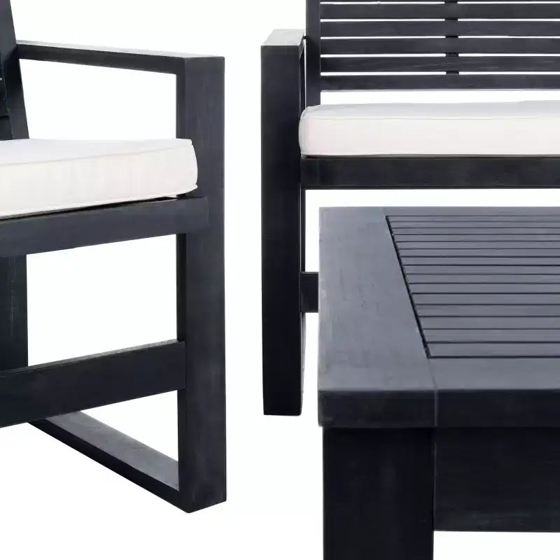 Ensemble de patio 4 pièces Ozark - Intérieur/Extérieur - FOX6007 - Safavieh Couture