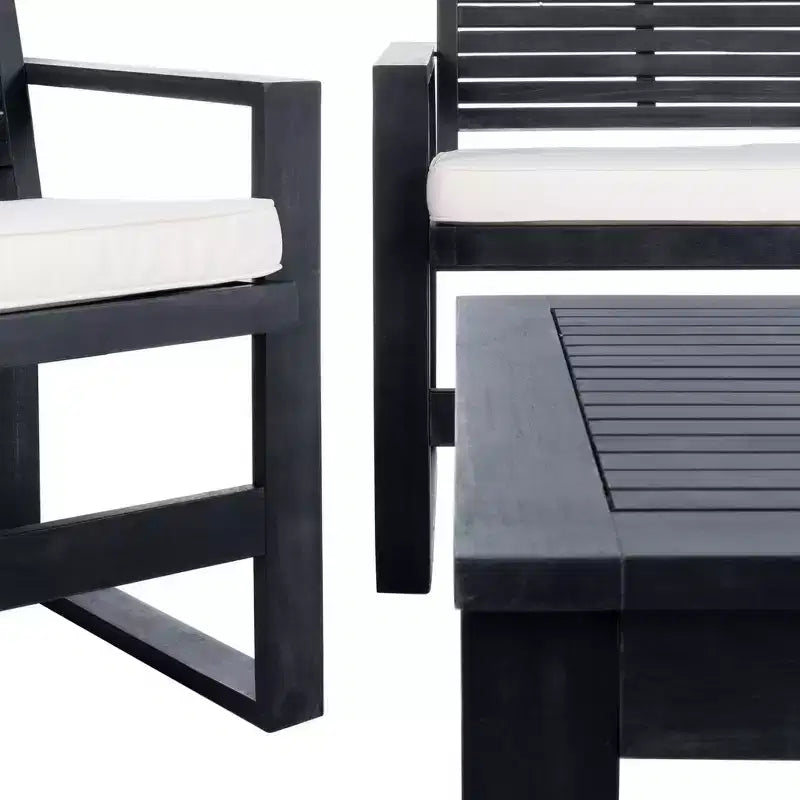 Ensemble de patio 4 pièces Ozark - Intérieur/Extérieur - FOX6007 - Safavieh Couture