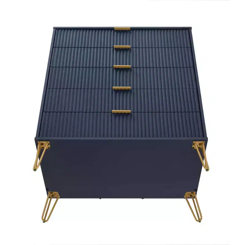 Ensemble commode 5 tiroirs, commode 3 tiroirs et table de chevet Manhattan Comfort Dumbo 3 pièces