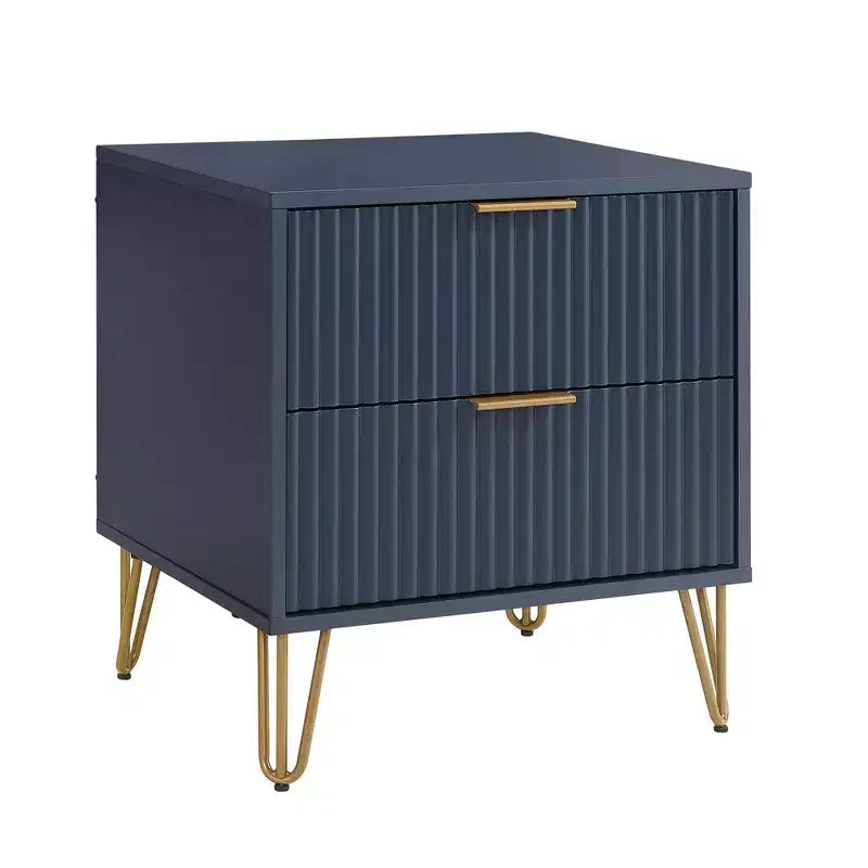 Ensemble commode 5 tiroirs, commode 3 tiroirs et table de chevet Manhattan Comfort Dumbo 3 pièces