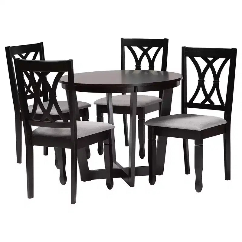 Baxton Studio Aggie, ensemble de 5 meubles de salle à manger modernes en bois