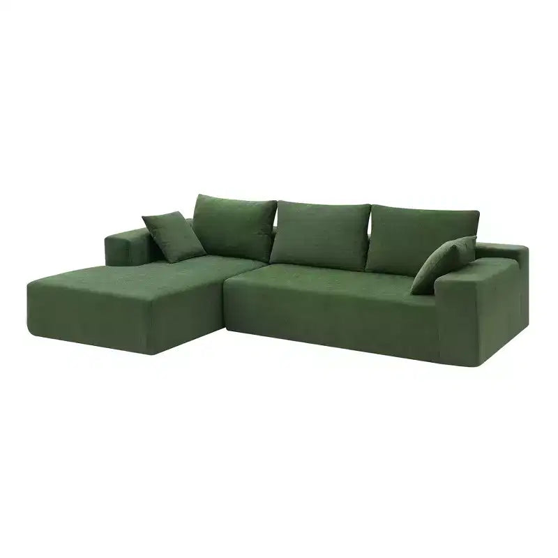 Canapé d'angle modulable 2 pièces Elio Modern de GDFStudio avec coussins