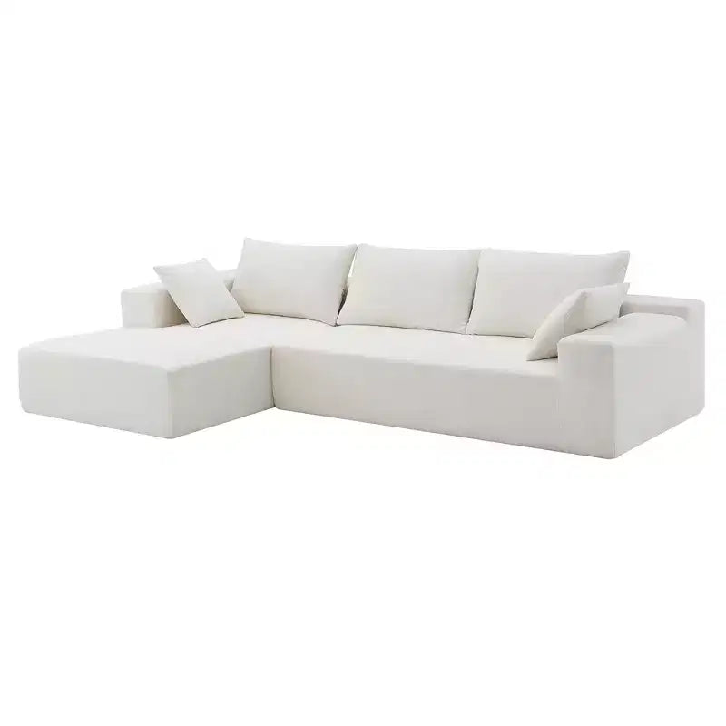 Canapé d'angle modulable 2 pièces Elio Modern de GDFStudio avec coussins