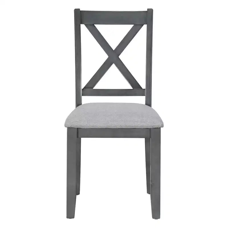 Ensemble de salle à manger pliable Whisen 6 pièces avec 4 chaises et un banc