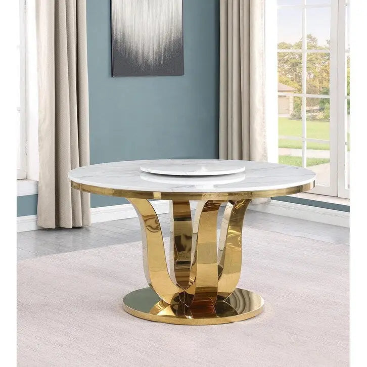 Ensemble de salle à manger rond 5 pièces Best Quality Furniture D325-SC324-7
